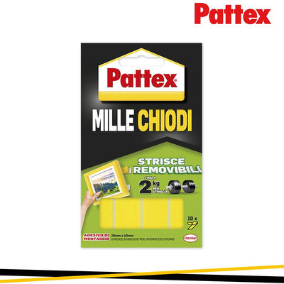 PATTEX MILLECHIODI TAPE REMOVIIBILE 40MMX20MM 10PCS