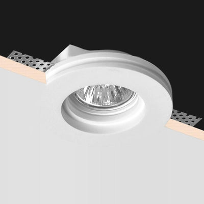 FARETTO IN GESSO D.100MM ROTONDO HOLDER GU10 INCLUSA