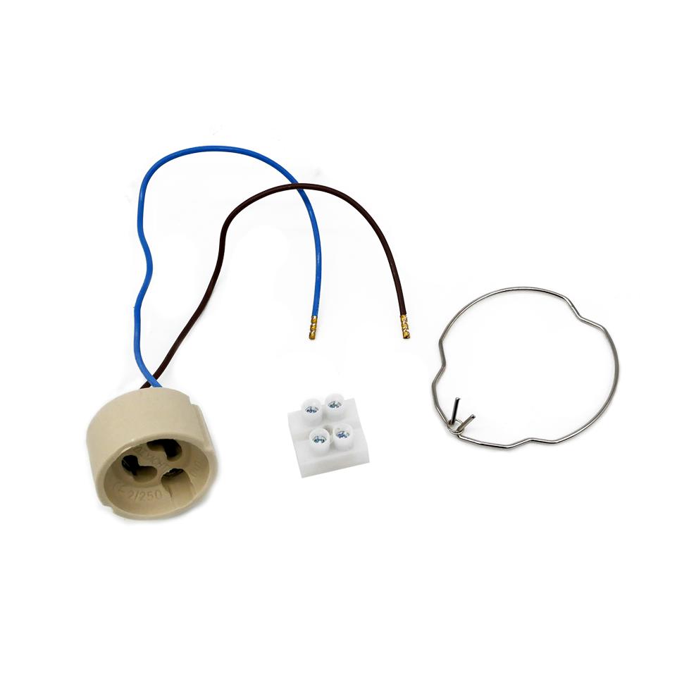 FARETTO IN GESSO D.100MM ROTONDO HOLDER GU10 INCLUSA