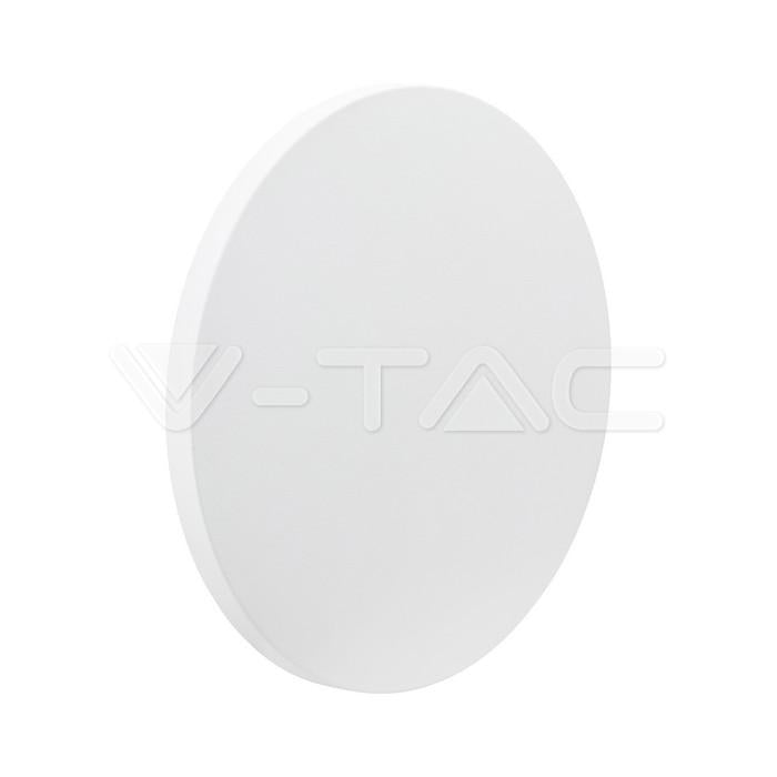 12W LED PLAFONIERA ROTONDA CORPO BIANCO 3000K