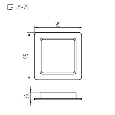 INCASSO TAVO LED DL 5W-NW - KANLUX