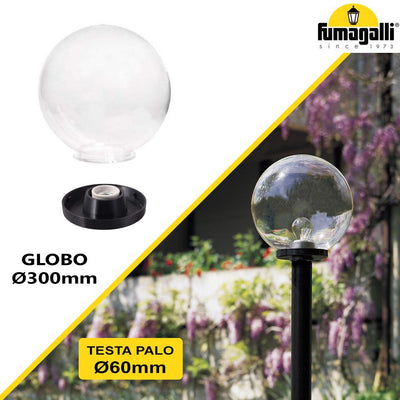 G300 BASE MODERNA NERO TRASP E27