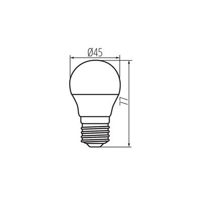 LAMPADINA LED G45 N 4,9W E27-WW - KANLUX