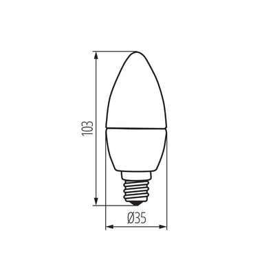 LAMPADINA LED DUN 4,9W E14-NW - KANLUX