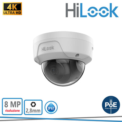 DOME IP 8MP 2,8MM IP67 POE