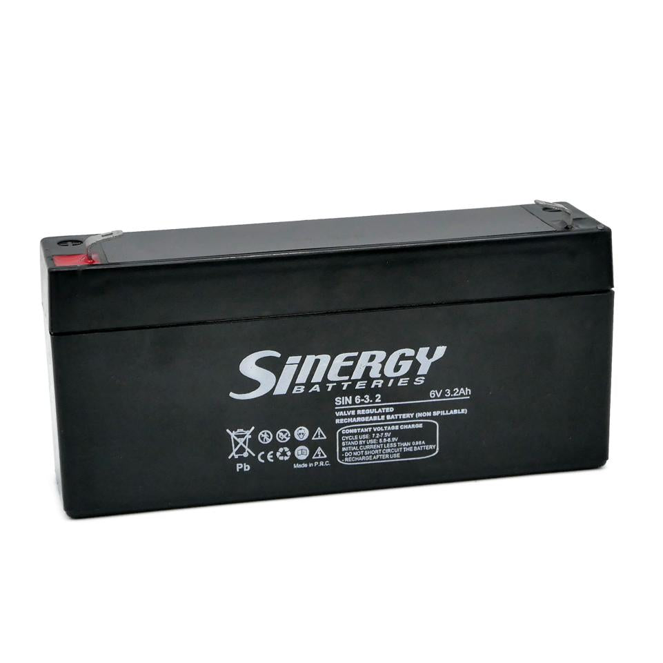 BATTERIA SINERGY AGM 6V 3,2AH