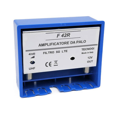 AMPLIFICATORE DA PALO UHF 42DB REG FILTRO 5G+4G