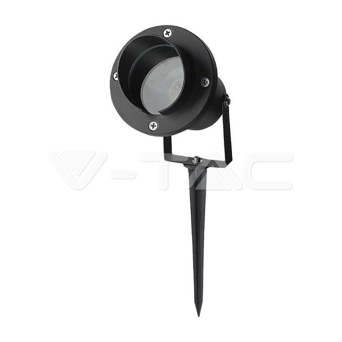 GARDEN PICCHETTO IN ALLUMINIO  GU10 FITTING CORPO NERO IP65