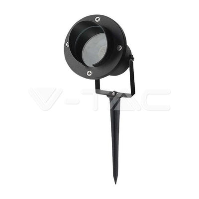 GARDEN PICCHETTO IN ALLUMINIO  GU10 FITTING CORPO NERO IP65