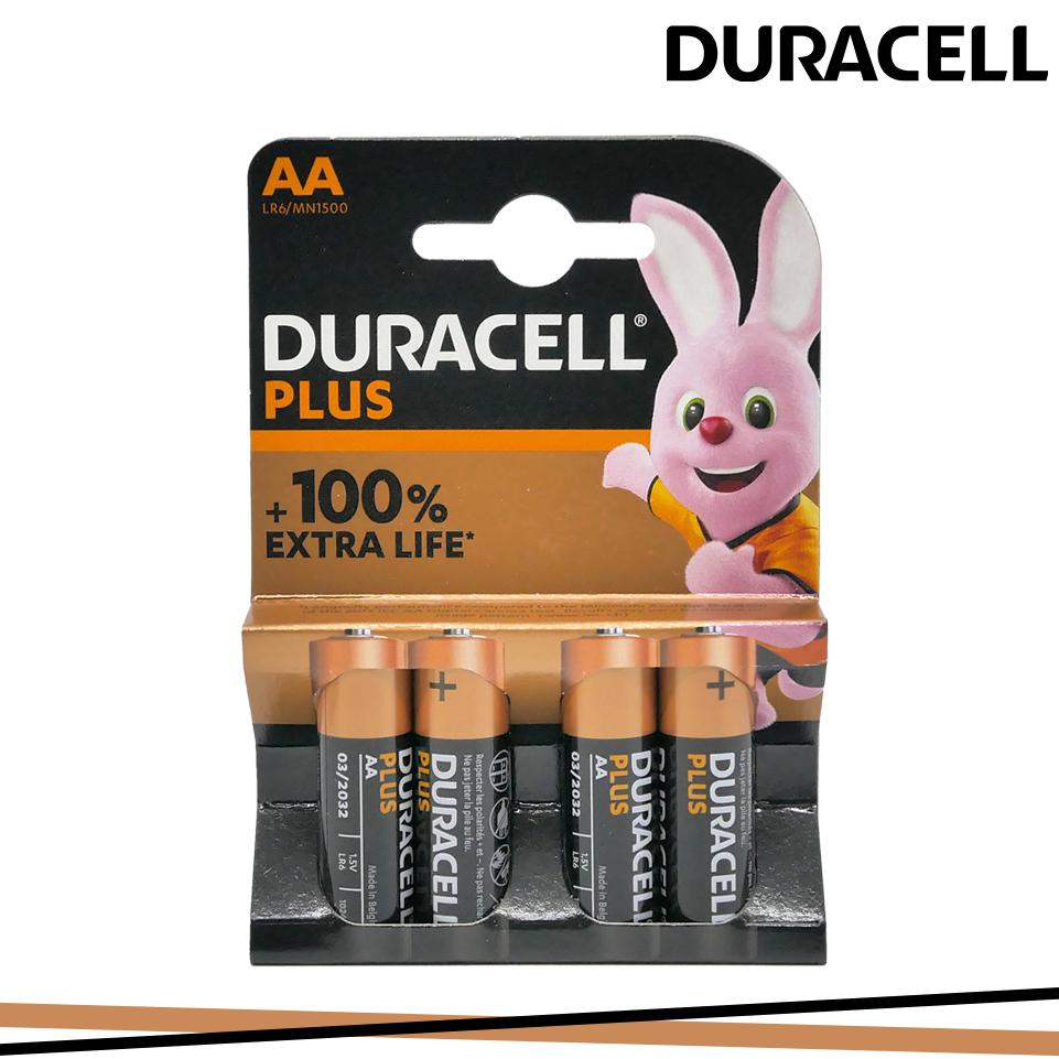 BATTERIE DURACELL PLUS STILO AA 1,5V 4PZ