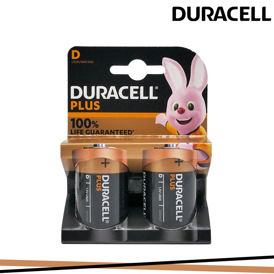 BATTERIE DURACELL PLUS D 1,5V  TORCIA 2PZ MN1300GB2