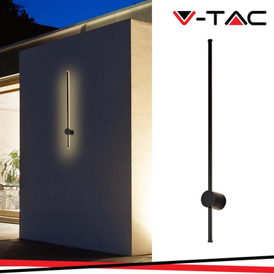 12W LAMPADA LED DA MURO COLORE NERO  3000K IP65