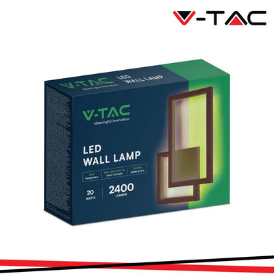 LAMPADA LED DA MURO 20W COLORE CORTEN 3000K IP20