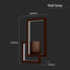 LAMPADA LED DA MURO 20W COLORE CORTEN 3000K IP20