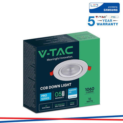 10W LED FARETTO DA INCASSO SAMSUNG CHIP 6400K