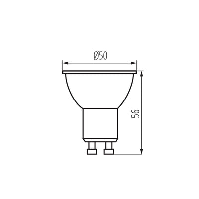 LAMPADINA LED K LED GU10 6W-CW - KANLUX