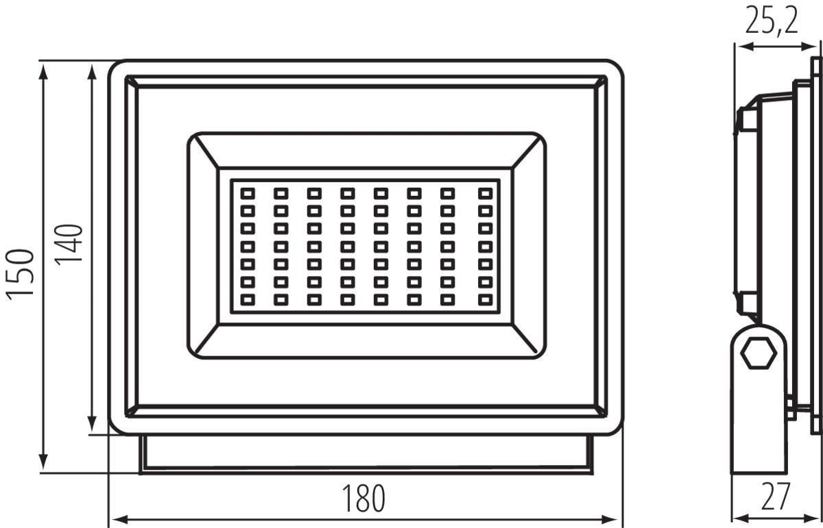 PROIETTORE A LED GRUN NV LED-50-B - KANLUX