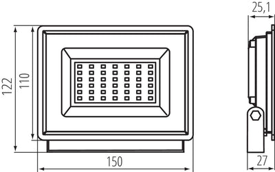 PROIETTORE A LED GRUN NV LED-30-B - KANLUX