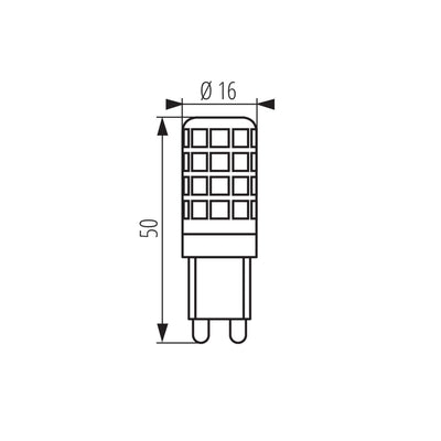 LAMPADINA LED ZUBI LED 4W G9-WW - KANLUX