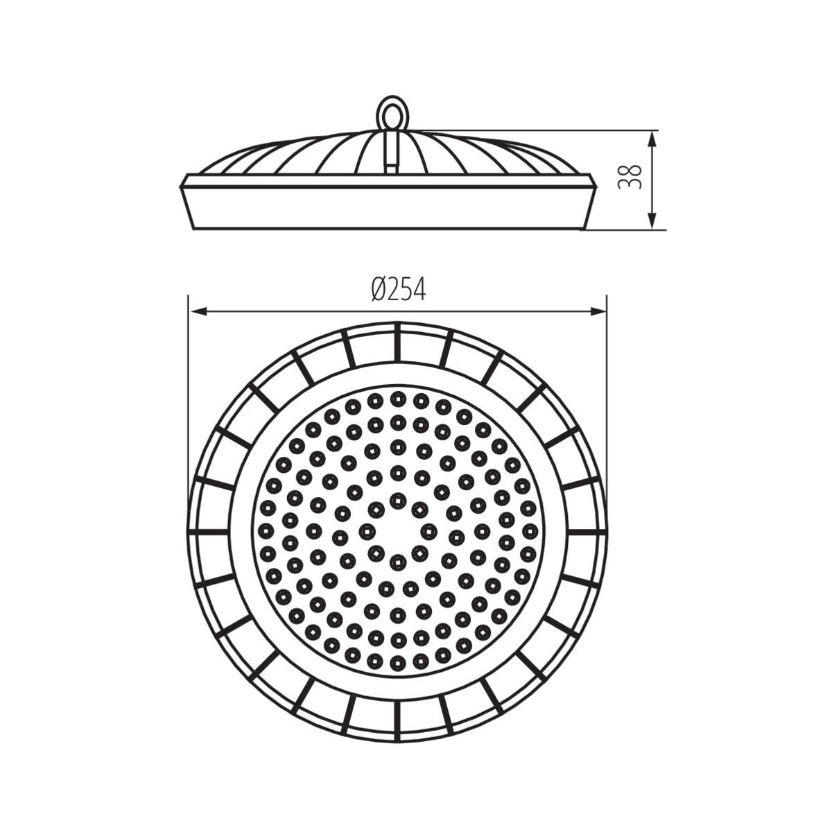 LAMPADA LED HIGH BAY HB UFO LED 100W-NW - KANLUX