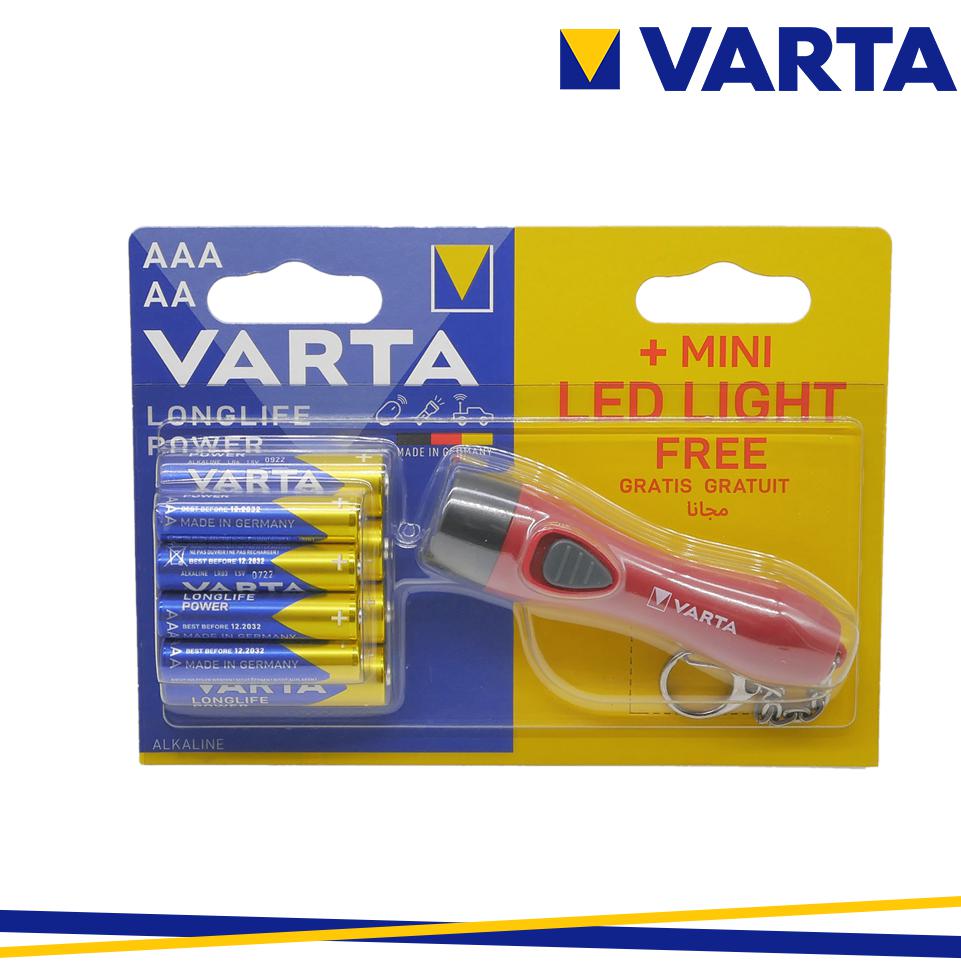 PALLBOX LONGLIFE POWER AA/AAAX4 + MINI 108BLISTER + TORCIA
