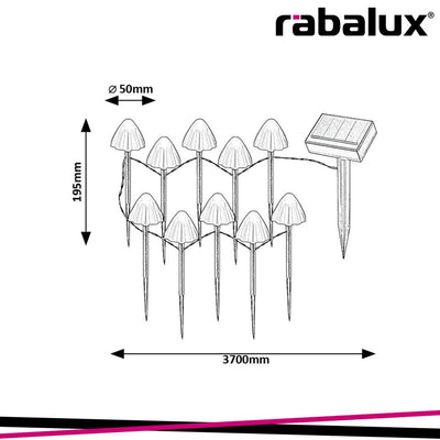SKADAR,OUTD.GRO.MOUNT. LED2W, L370CM