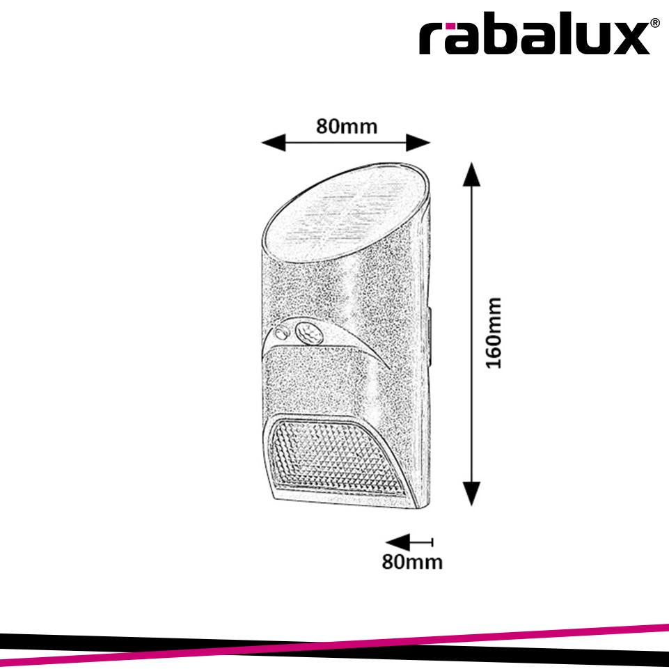 SEPIK,OUTD.SOLAR, WALL, LED3,6W, H16CM