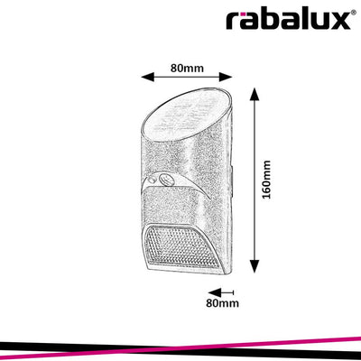 SEPIK,OUTD.SOLAR, WALL, LED3,6W, H16CM