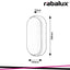 HORT,OUTD.WALL LED 15W BLACK 4000K OVAL IP54