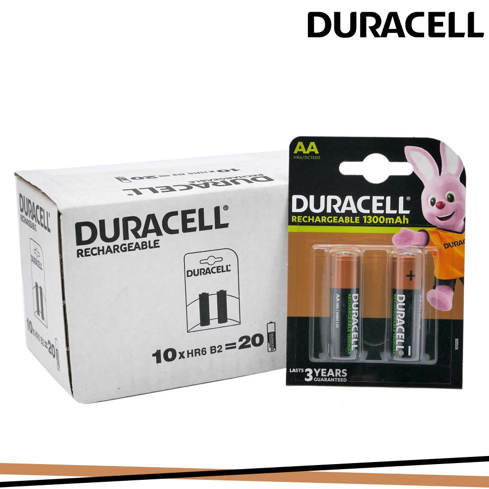 BATTERIE DURACELL RICARICABILE AA STILO 1300MAH BLISTER 2PZ