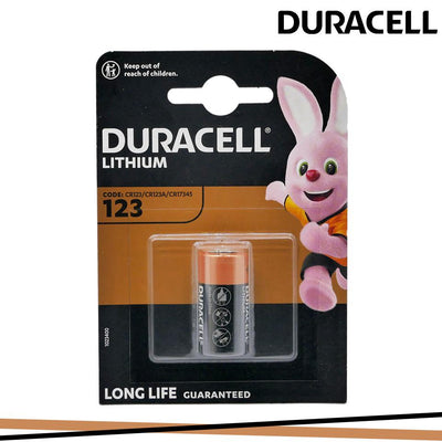 BATTERIA DURACELL PILA LITHIUM CR123 BLISTER 1PZ