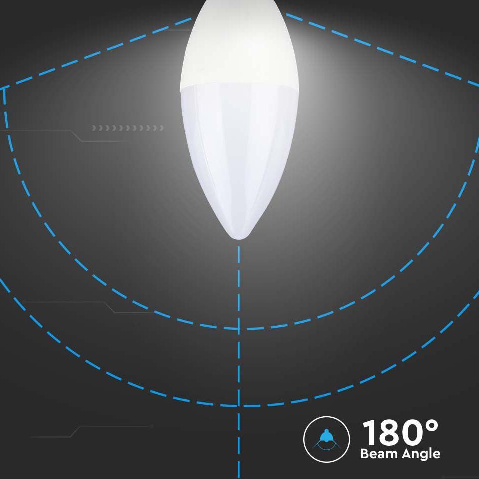 LED LAMPADINA SAMSUNG CHIP 4.5W E14 PLASTICA CANDELA 3000K