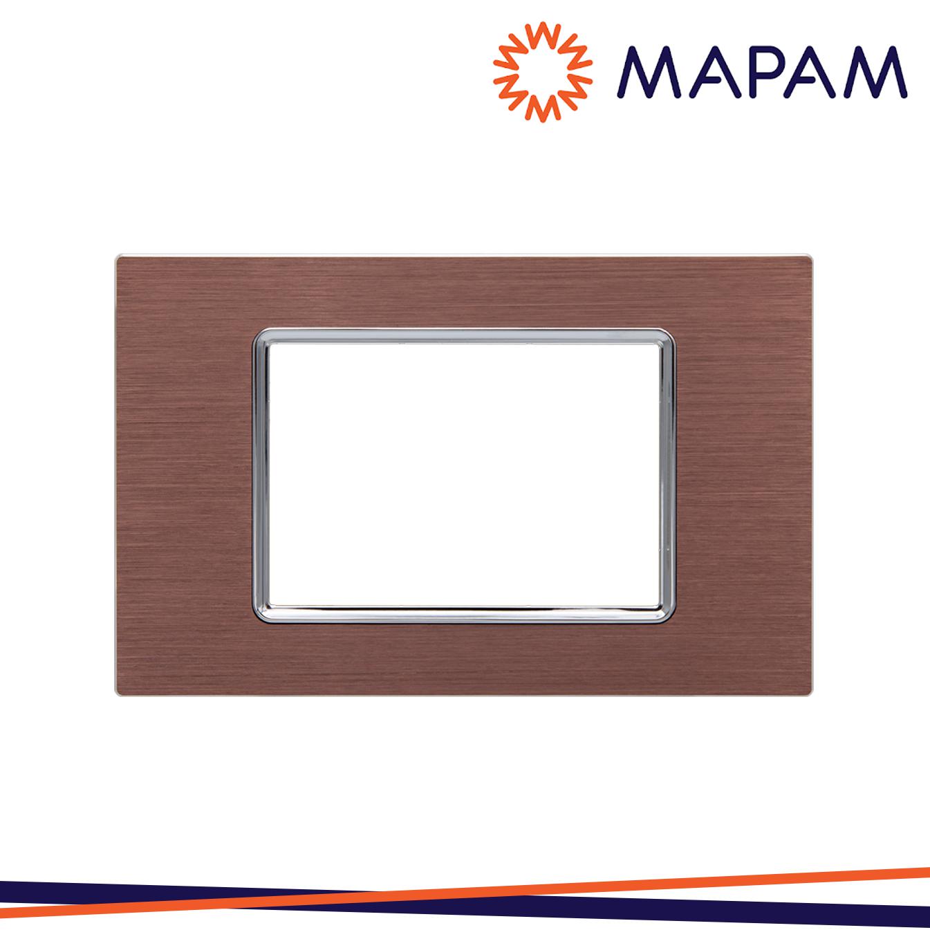 PLACCA ALLUMINIO 8003LL-6 T1 3P BRONZO LIV ART