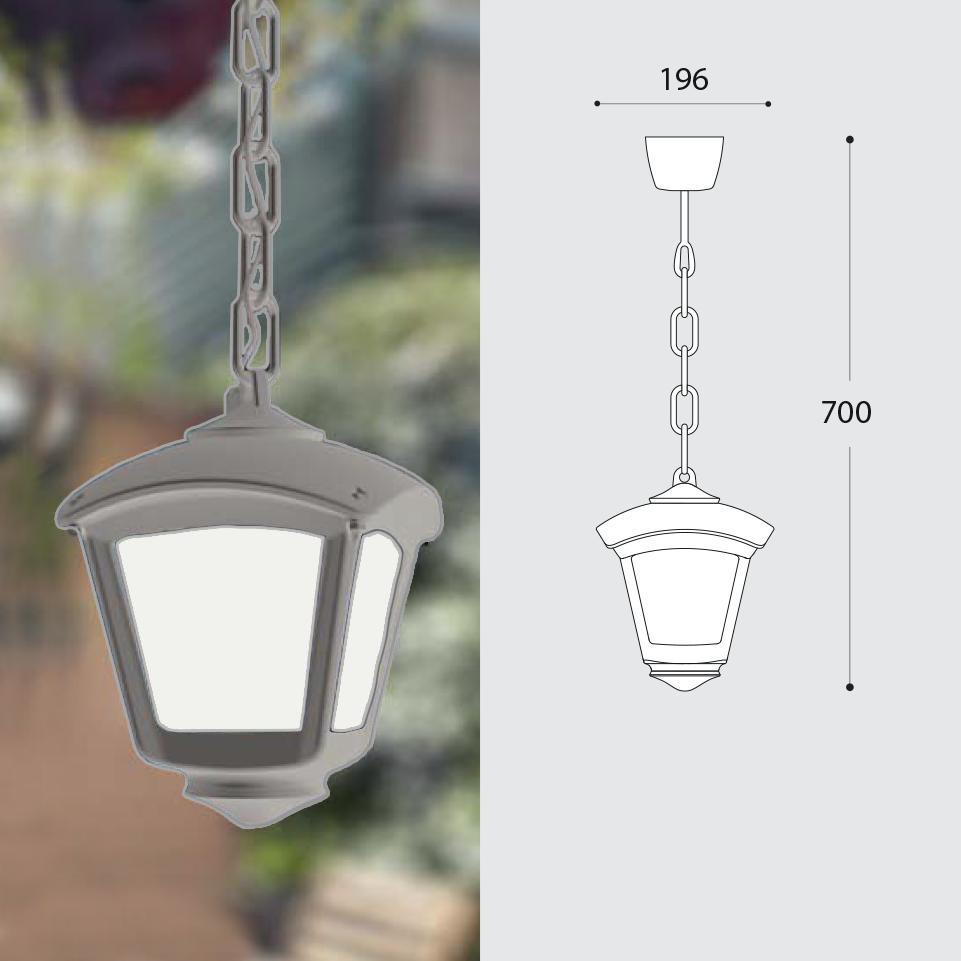 SICAR/ROBY PENDENTE OPAL GRIGIO E27