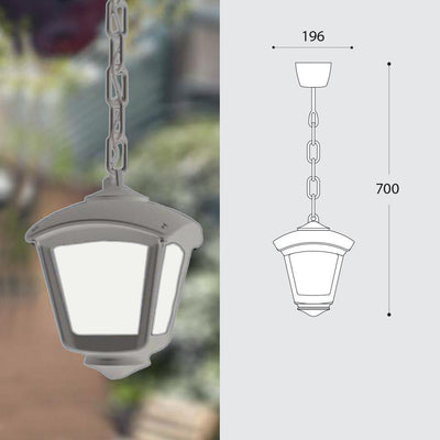 SICAR/ROBY PENDENTE OPAL GRIGIO E27