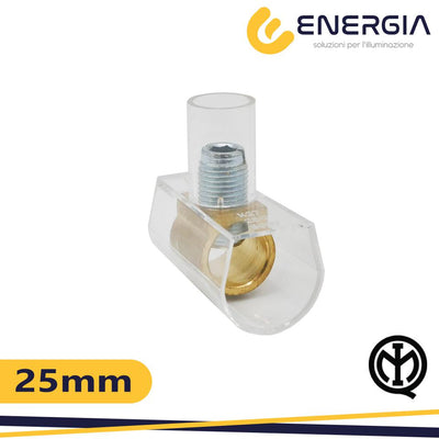 MORSETTO UNIPOLARE 25MM 1 SCATOLA DA 10PZ