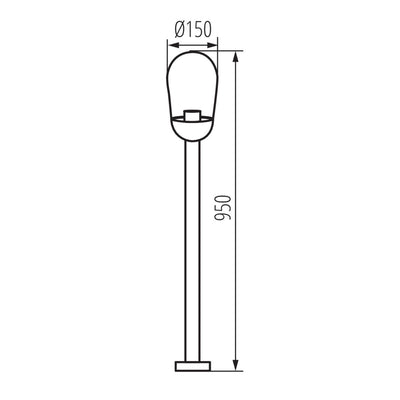 LAMPADA DA PARETE CON LAMPADINA INTERCAMBIABILE LIEGO 97 B - KANLUX