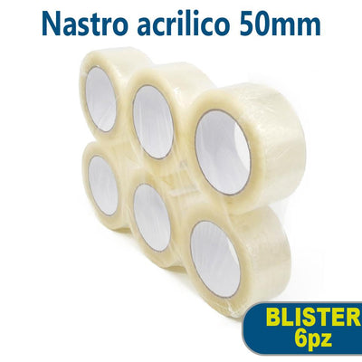 NASTRO ACRILICO TRASP. 50MM X  132YD SILENZIOSO