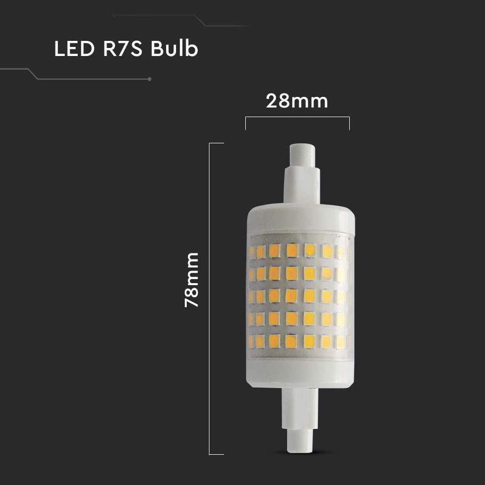LED LAMPADINA PLASTICA 7W R7S 78MM 4000K