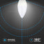 LED LAMPADINA SAMSUNG CHIP 5.5W E14 C37 PLASTICA DIMMERABILE CANDELA 3000K