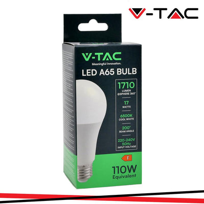 LED LAMPADINA 17W A65 E27 TERMOPLASTICA 6400K