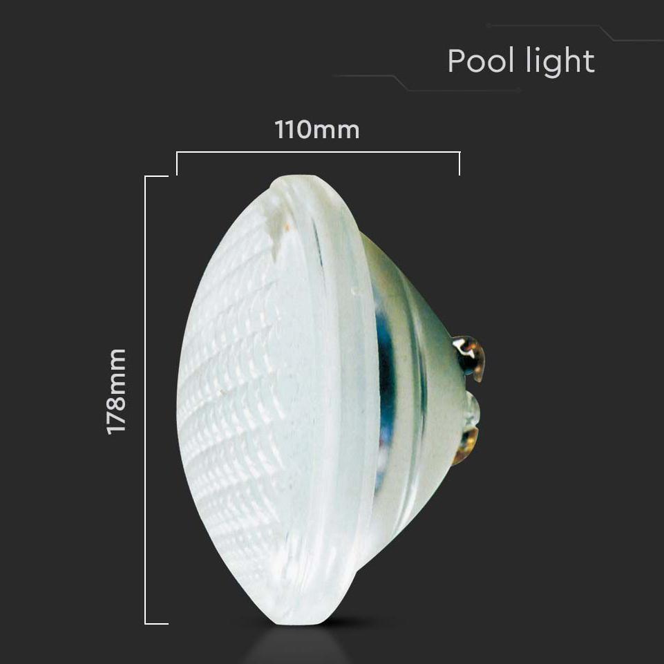 LAMPADA LED DA PISCINA IN VETRO 18W 6500K