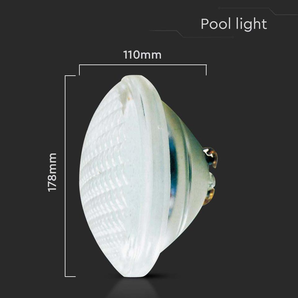 LAMPADA LED DA PISCINA IN VETRO 35W 6500K