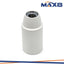 PORTALAMPADA E14 3PZ LISCIO   MORS.A VITE NIPPLES M BIANCO