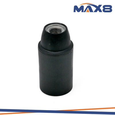 PORTALAMPADA E14 3PZ LISCIO   MORS.AVITE NIPPLES METALL NERO