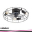 CADMUS, INDOOR BLACK METAL CEILING LAMP, E27 3XMAX35W, D48CM