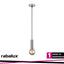 ZURIEL, INDOOR SATIN CHROME METAL PENDANT LAMP, E27 1XMAX40W