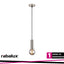ZURIEL, INDOOR SATIN CHROME METAL PENDANT LAMP, E27 1XMAX40W