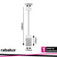 CALLUM, INDOOR PENDANT LAMP, METAL/WOOD LAMP WITH BLACK META