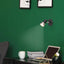 KONRAD, INDOOR WALL LAMP, MATTE BLACK METAL LAMP WITH SILVER